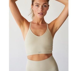 Set Active Sculptflex Oat Milk bra & legging set